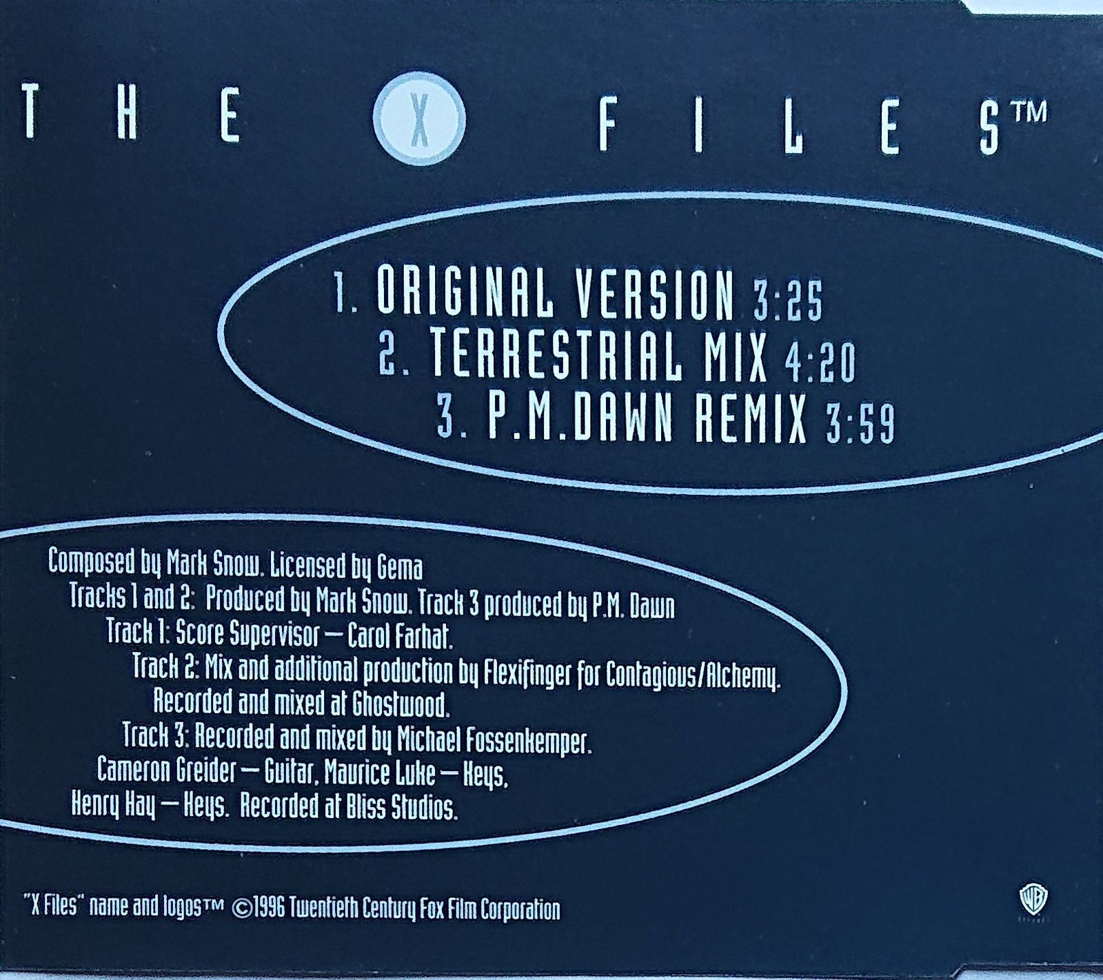 Back cover of WO 341 CD